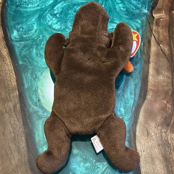 Ty Beanie Baby CHOCOLATE Moose
with Orange Antlers, 1993 EUC - Picture 4 of 4